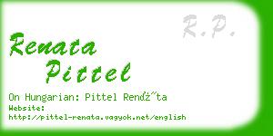 renata pittel business card